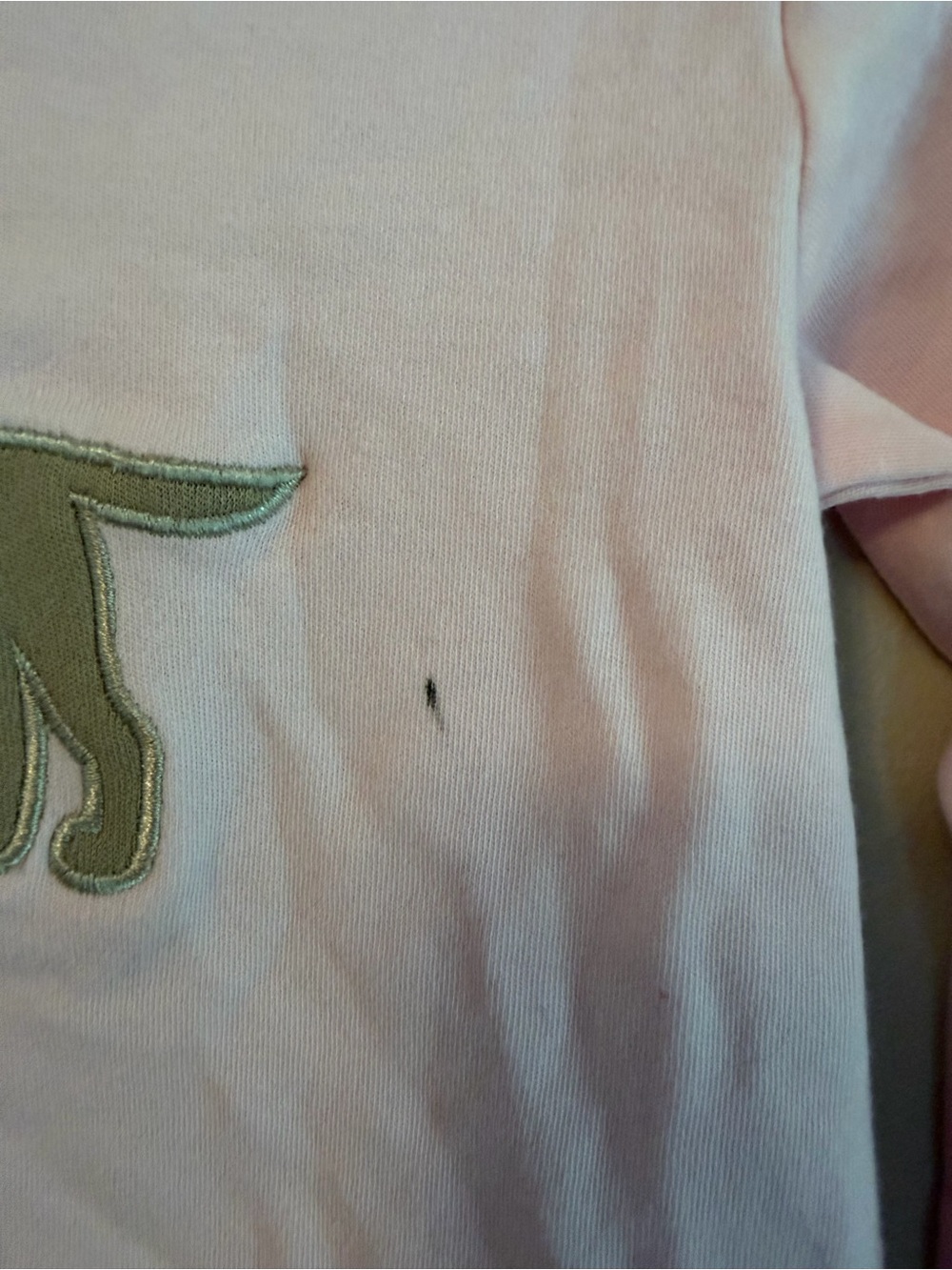 Baby Luigi Pink Puppy Appliqué Ruffle Hem Long-Sleeve Top - Picture 3 of 4
